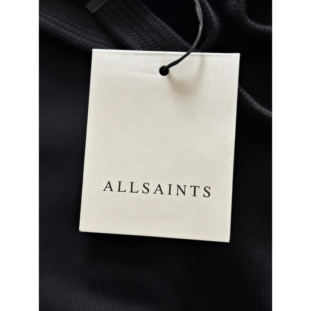 AllSaints Rhian Rhinestone Logo Hoodie Black NWT Size size S Rare Embellished - Picture 9 of 10